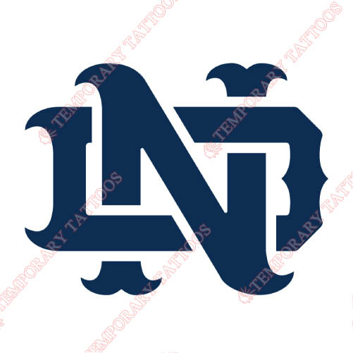 Notre Dame Fighting Irish Customize Temporary Tattoos Stickers NO.5723